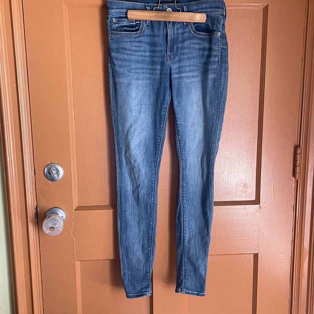 Express Ankle Legging Jeans Mid Rise